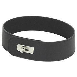 Collier Hermès Kelly 500285FK Noir Argenté