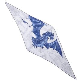 Sciarpa in seta e cashmere blu e bianco Hermès Bianco Blu