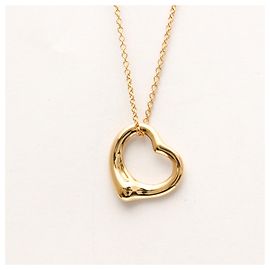 Tiffany & Co Collana Pendente Cuore Aperto Tiffany in Oro Rosa D'oro