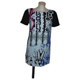 Pinko Musterkleid aus Viskose Größe 40IT Mehrfarben