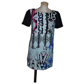 Pinko patterned viscose dress size 40IT Multiple colors