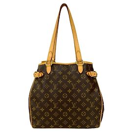 Bolsa tote de couro Monogram Batignolles Vertical da Louis Vuitton Marrom