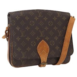 LOUIS VUITTON Bolsa de Ombro Monogram Cartouchiere GM M51252 LV Auth ka917 Monograma