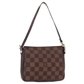 LOUIS VUITTON Make-up Tasche Damier Ebene N51982 LV Auth 156698 Damier ebene