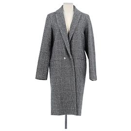 Chloé Stora Grey Wool Coat Grey
