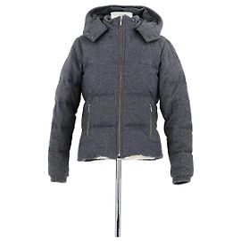 Eric Bompard Graue Kaschmir-Daunenjacke Grau
