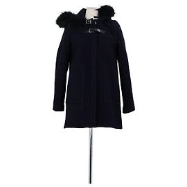 Claudie Pierlot Abrigo de Lana Marino Azul marino