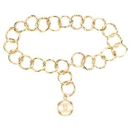 Chanel Tasche aus goldener Metallkette Golden