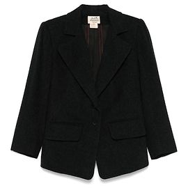 Dunkelblaue Kaschmirjacke von Hermès Blau Bordeaux