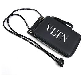 Valentino Garavani VLTN Leather Wallet Black