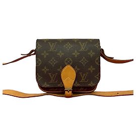 Louis Vuitton Cartouchiere Monogram Shoulder Bag Metallic Bronze