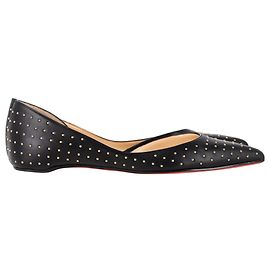 Sapatilhas Iriza com studs em couro nappa preto Christian Louboutin Preto