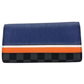 Portefeuille Brazza NM Epi Long de Louis Vuitton Bleu