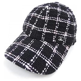 Gorra de algodón Chanel Negro