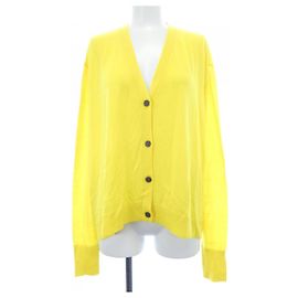 Jil Sander Navy Wollcardigan Gelb