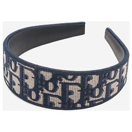 Bandeau Dior Oblique Bleu Bleu