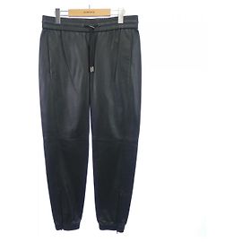 Yves Saint Laurent Saint Laurent Leather Pants Green