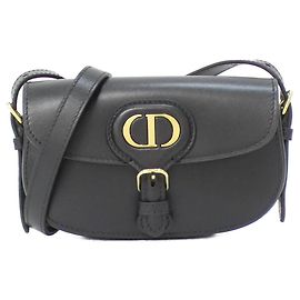 Bolsa de Ombro Dior Bobby em Couro de Bezerro Christian Dior Preto