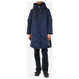 Weekend Max Mara Navy reversible down coat - size UK 6 Blue