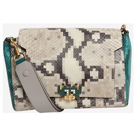 Anya Hindmarch Bolsa de ombro em pele de cobra neutra Outro