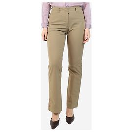 Prada Braune Mid-Rise-Hosen - Größe UK 10 Braun