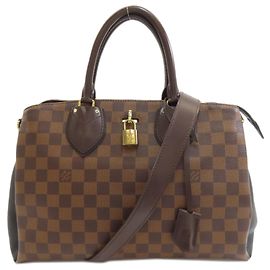 Borsa a mano Normandy N41487 di Louis Vuitton Nero Damier ebene