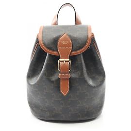 Céline Celine Mini Folco Rucksack Triomphe Braun Schwarz