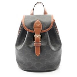 Céline Celine Mini Folco Backpack Triomphe Brown Black