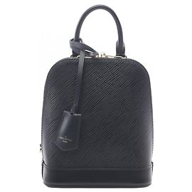 Louis Vuitton Alma Backpack in Epi Noir Leather Black
