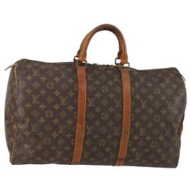LOUIS VUITTON Bolsa Boston Monogram Keepall 50 M41426 LV Auth 155487 Monograma