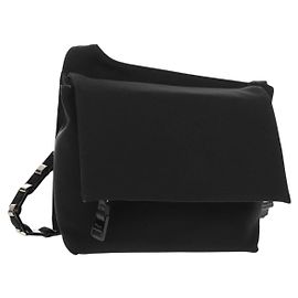 Borsa a Spalla Salvatore Ferragamo Nylon Nero Auth BA8876 Nero