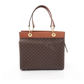 Céline Bolsa Celine Macadam em marrom Marrom
