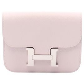 Hermès Billetera Bifold Slim Constance Hermes Rosa