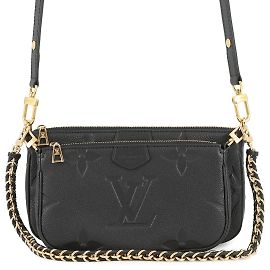 Multi Pochette Accessori Monogram Empreinte Louis Vuitton Nero