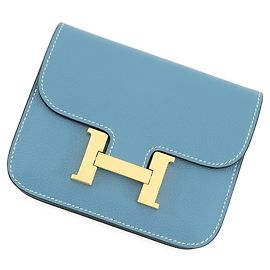 Monedero Constance de Hermès en Nuevo Azul Jean Otro