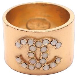 CHANEL Coco Mark Ring Golden