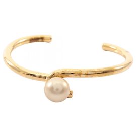 Céline Pulseira de pérolas em nó banhada a ouro Celine Dourado