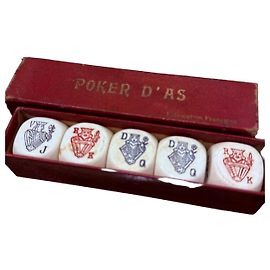 & Other Stories Set di dadi Poker D'As rosso e crema Rosso Crudo