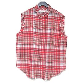 Camicia senza maniche in misto seta Salvatore Ferragamo Rosso