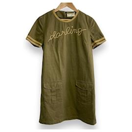 Yves Saint Laurent Robe brodée Saint Laurent Autre Vert
