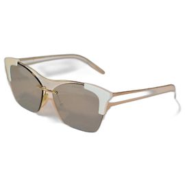 Prada gafas de sol Plata Blanco