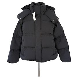Ami Paris Tonal Black Puffer Jacket Black
