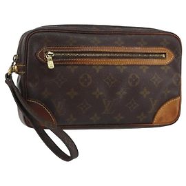 LOUIS VUITTON Pochette Marly Dragonne GM Monogram M51825 LV Auth BA8769 Monogramme
