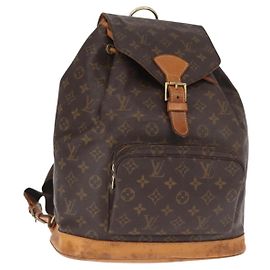 LOUIS VUITTON Monogram Montsouris GM Backpack M51135 LV Auth 155672 Monogram