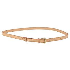Cinturón de cuero LOUIS VUITTON 38,2" Beige LV Auth BA9210 Beige