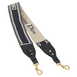 Christian Dior Shoulder Strap Canvas 32.3"" Navy Auth ep12457 Navy blue