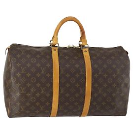 LOUIS VUITTON Bolsa Boston Monogram Keepall 50 M41426 LV Auth ep12311 Monograma