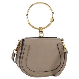 Chloé Borsa a mano Chloe Nile in pelle 2 in 1 beige oro Auth BA8804V Beige D'oro