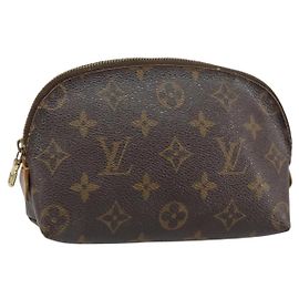 LOUIS VUITTON Monogram Pochette Cosmetic PM Pouch M43998 LV Auth BA8887 Monogram