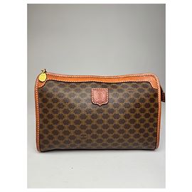 Céline Pochette Vintage Celine Triomphe Monogram Marron Marron